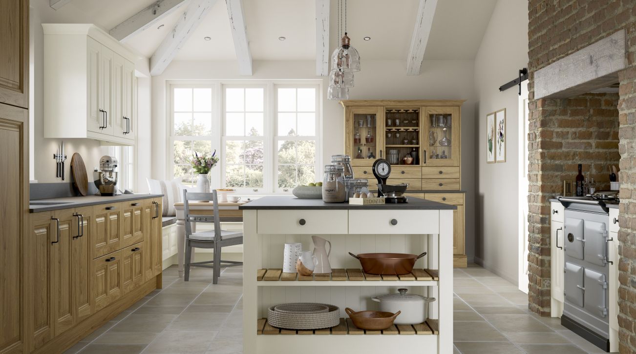Jefferson Light Oak and Ivory